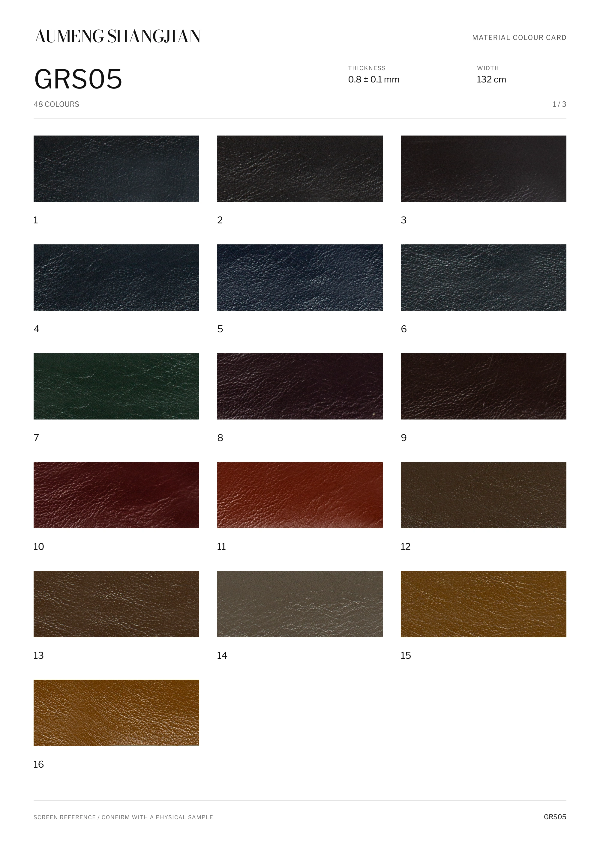 GRS05 Mixed tumbled grain · Electronic colour card · 1 / 3